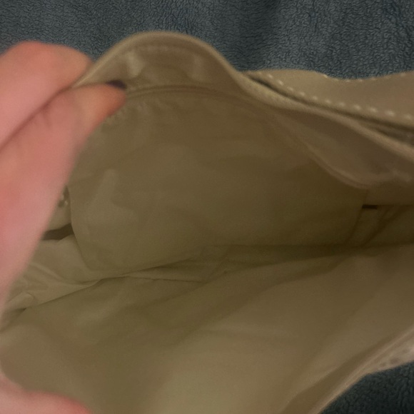 LeSportSac Beige Flowers Floral White Cross Body purse - Picture 5 of 9